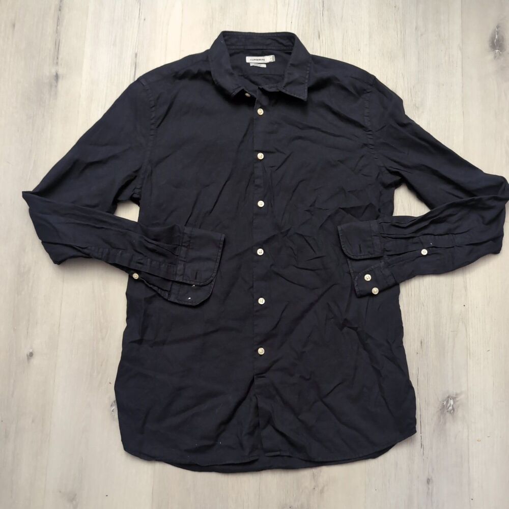 J.Lindeberg Shirt Mens Size Large Button Front Long Sleeve Shirt J Lindeberg